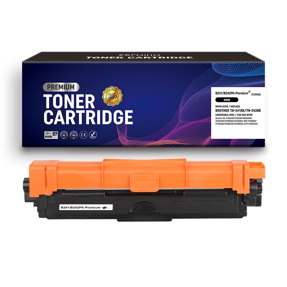 Cartouche de toner Compatible Brother TN-241BK/TN-242BK Noir 2500pages - KERA FRANCE Cartouche de toner Compatible Brother TN-241BK/TN-242BK Noir 2500pages - KERA FRANCE